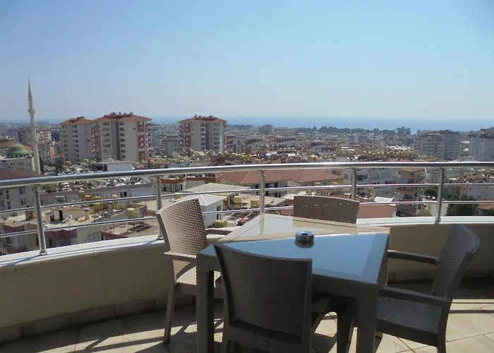 Xperia Park With Large Balcony And Seaview & Free Airport Shuttle Service Szálloda Alanya